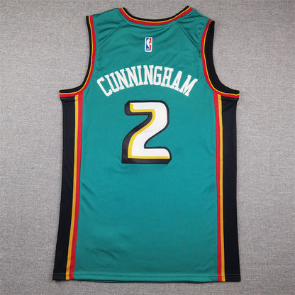 Detroit Pistons Cade Cunningham #2 City Edition Swingman Jersey ！ Embroidered