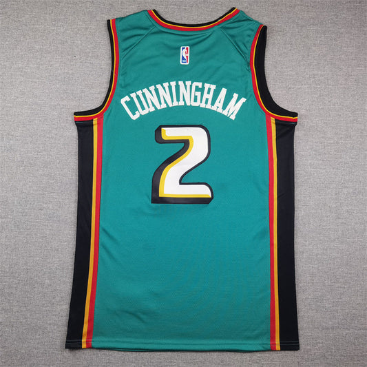 Detroit Pistons Cade Cunningham #2 City Edition Swingman Jersey ！ Embroidered
