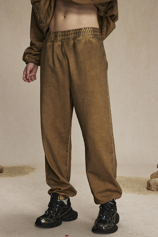 450GSM Dirty Effect Washed Out Sweatpants