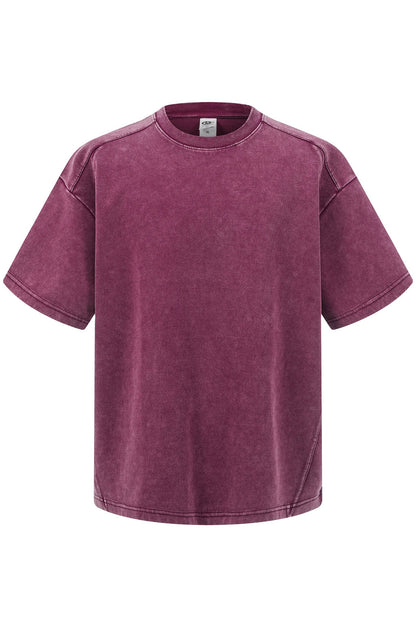 305GSM Splicing Washed Tee
