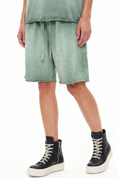 320GSM Distressed Sun Fade Shorts