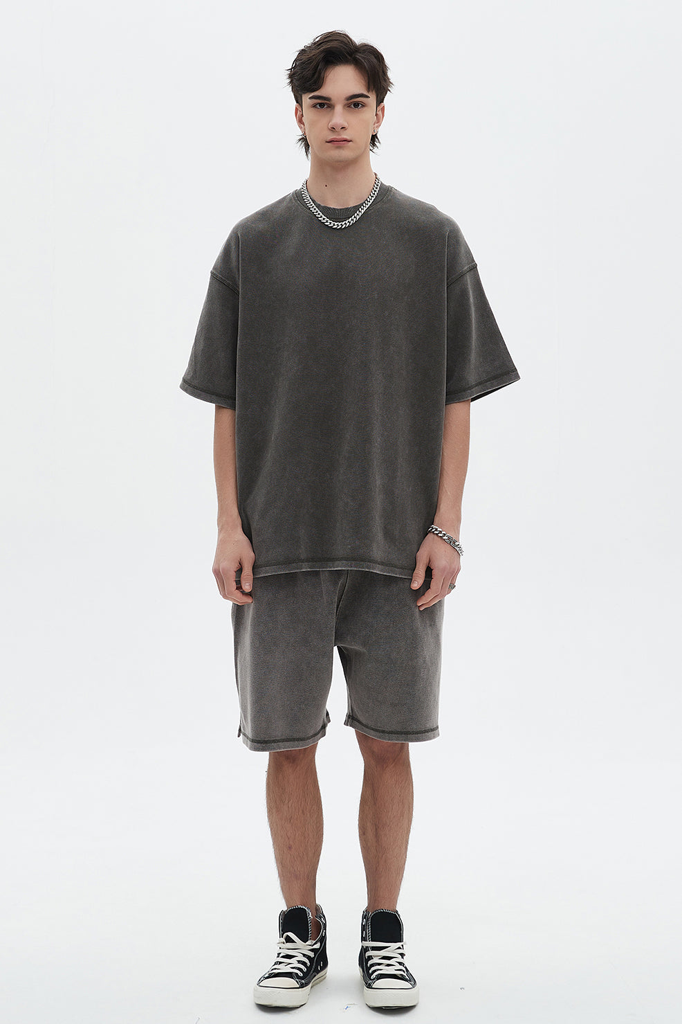 400GSM Double Stitch Washed Short
