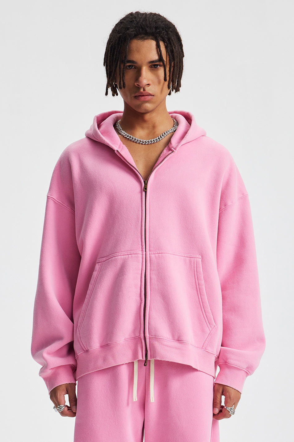 370GSM Pigment Dyed Fleece Boxy Hoodie