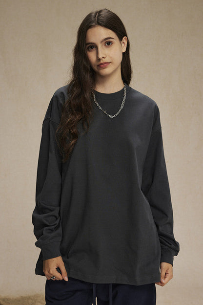 385GSM Oversized Long Sleeve Crew
