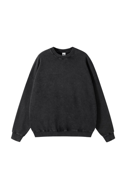 100% Cotton 420GSM High Weight Washed Crew