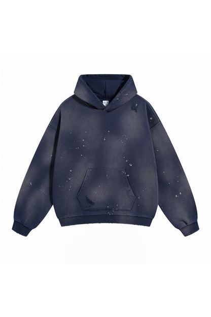 450GSM Distressed Dirty Effect Sun Fade Hoodie