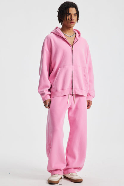370GSM Pigment Dyed Fleece Boxy Hoodie