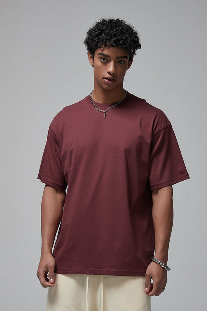 190GSM Solid Color Oversized Tee