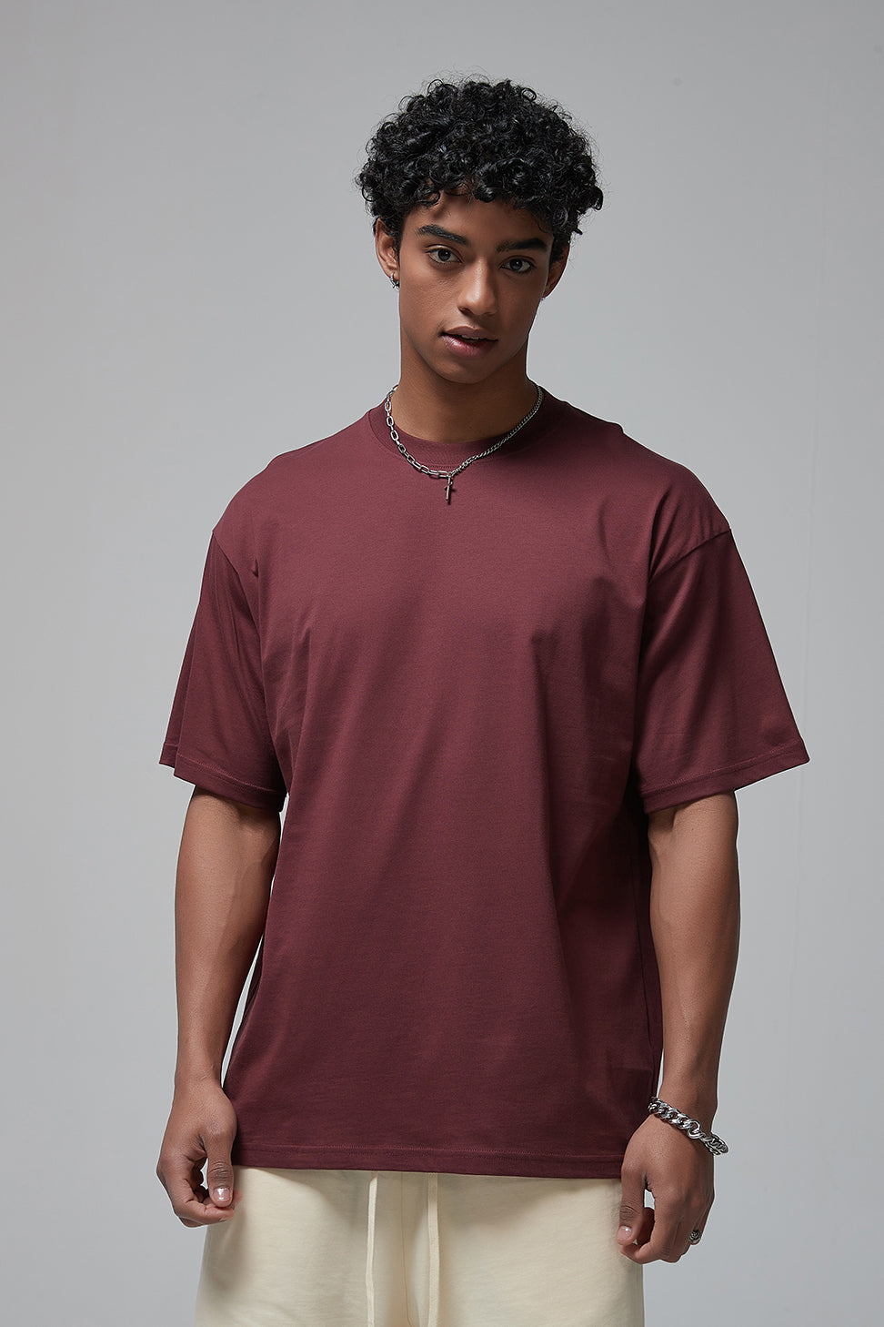 190GSM Solid Color Oversized Tee