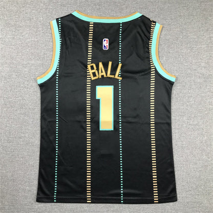 Youth LaMelo Ball Charlotte Hornets #1 Embroidered Jersey