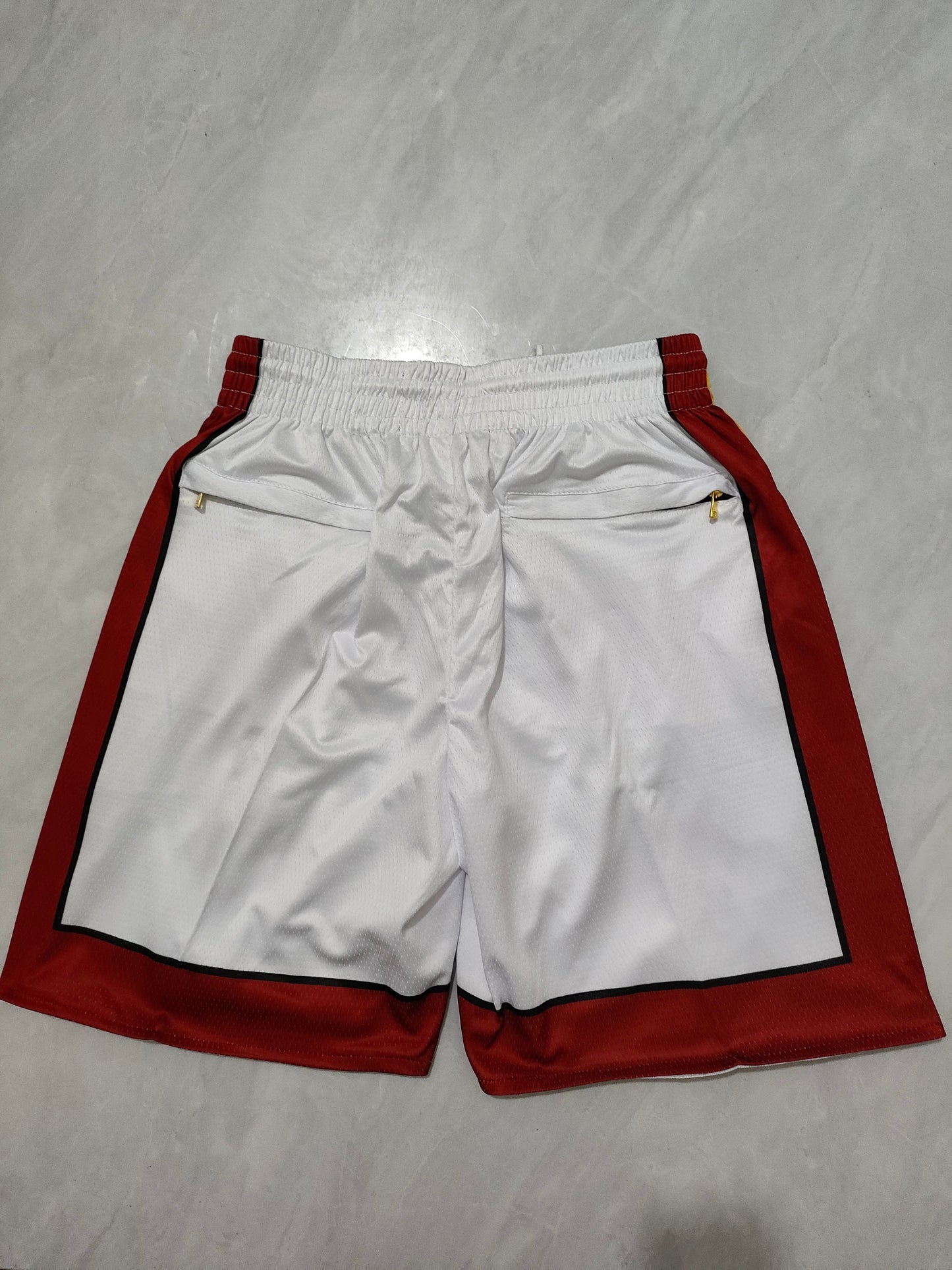 Miami Heat White Regular Pocket Shorts