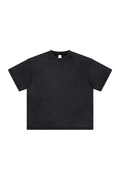 400GSM Double Stitch Washed Tee