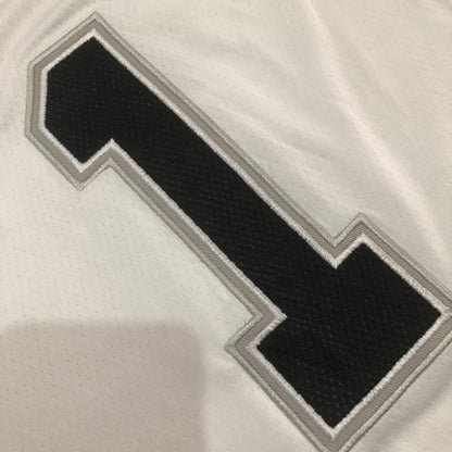 San Antonio Spurs Victor Wembanyama #1 White Throwback Jersey - Dense Embroidery