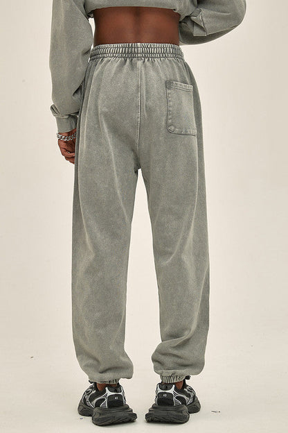 100% Cotton 420GSM Washed Sweatpants
