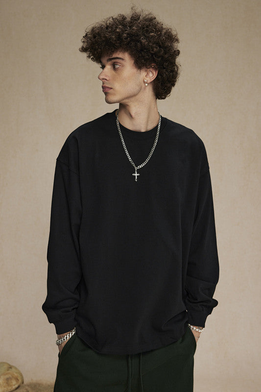 385GSM Oversized Long Sleeve Crew