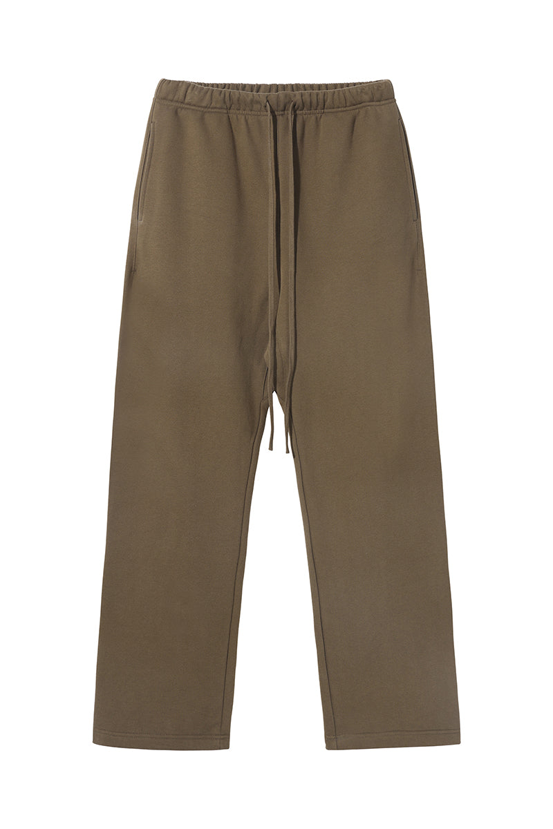 365GSM Relaxed Solid Color Fleece Sweatpants