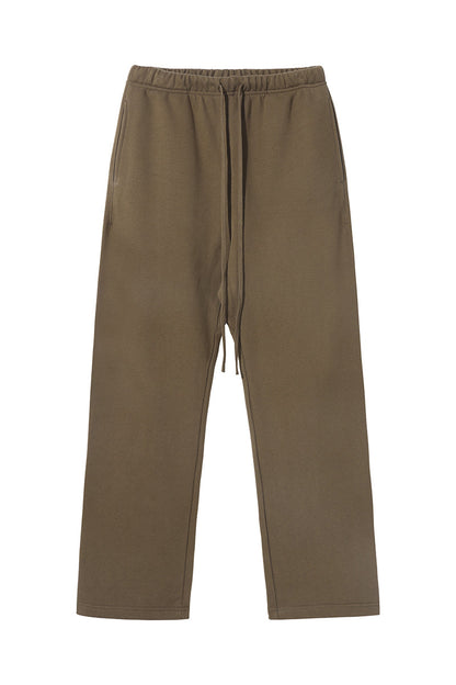 365GSM Relaxed Solid Color Fleece Sweatpants