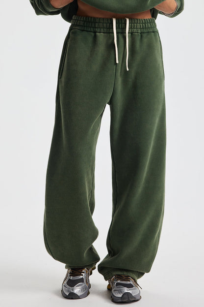 370GSM Fleece Pigment Dyed Sweatpants