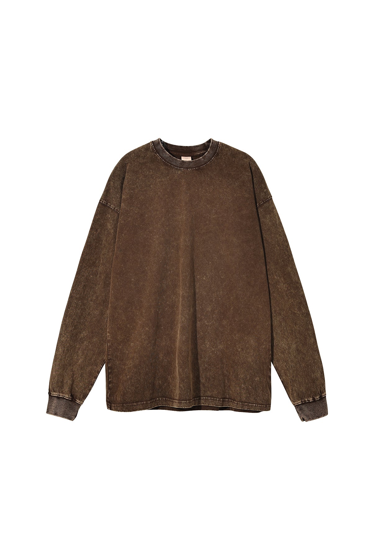 250GSM Vintage Washed Long Sleeve Crew