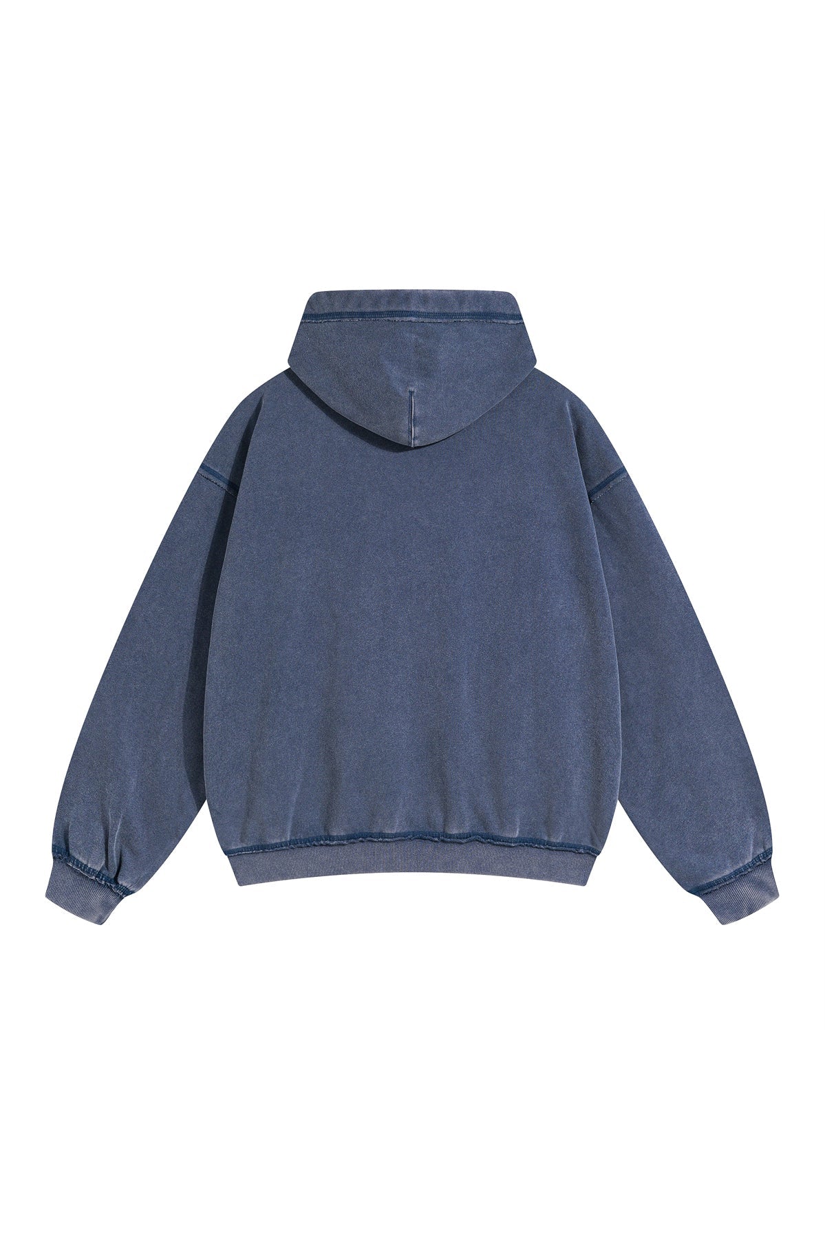 450GSM Distressed Washed Zipper Jacket