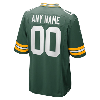 Custom Green Bay Packers Green Game Jersey