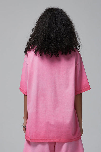 250GSM Double Stitch Sleeve Hem Washed Tee