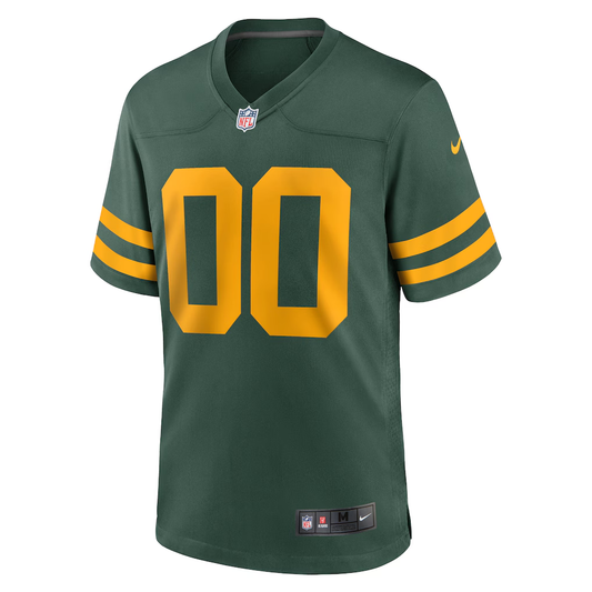Custom Green Bay Packers Green Game Jersey