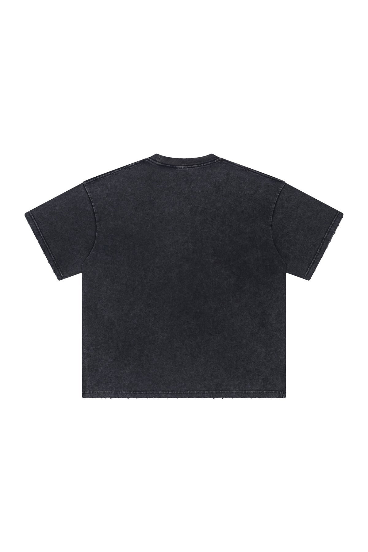 250GSM Distressed Pigment Dyed Washed Tee
