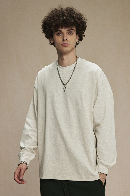 385GSM Oversized Long Sleeve Crew