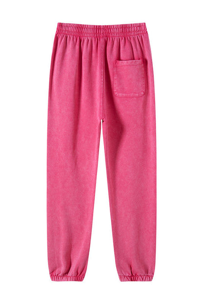 100% Cotton 420GSM Washed Sweatpants