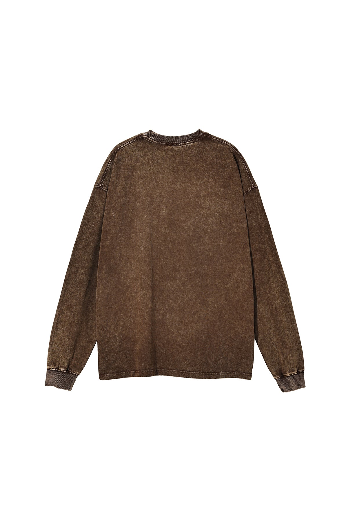 250GSM Vintage Washed Long Sleeve Crew