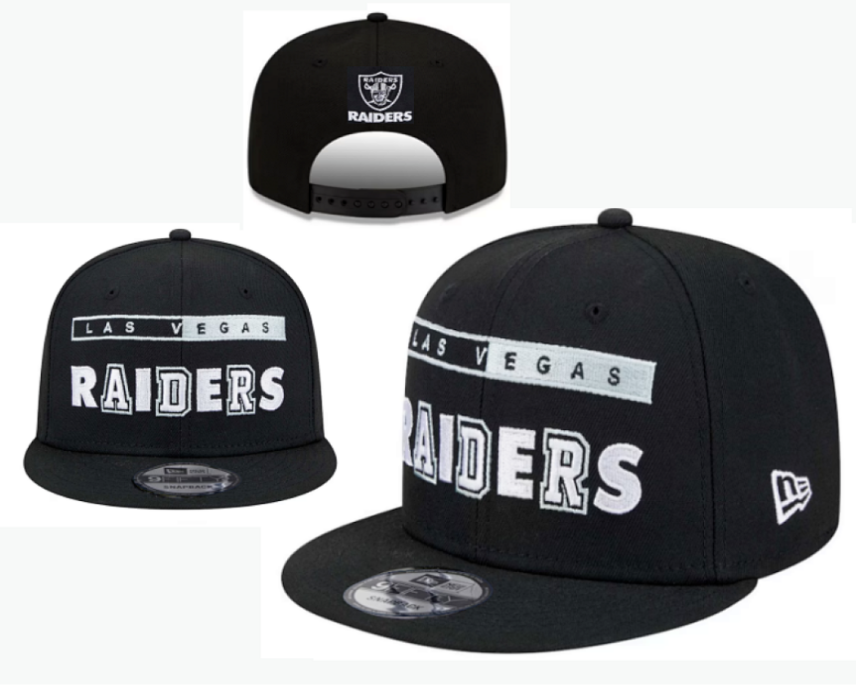 Las Vegas Raiders Black Snapback Cap