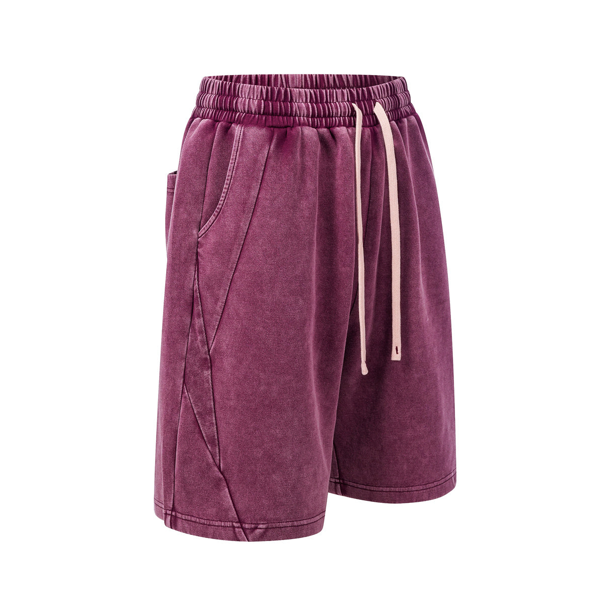 305GSM Splicing Washed Shorts