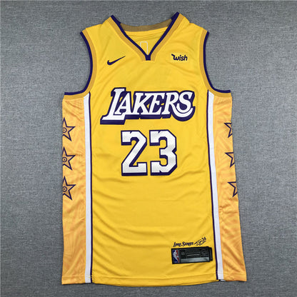 LeBron James Los Angeles Lakers #23 City Edition Swingman Set ― Embroidered