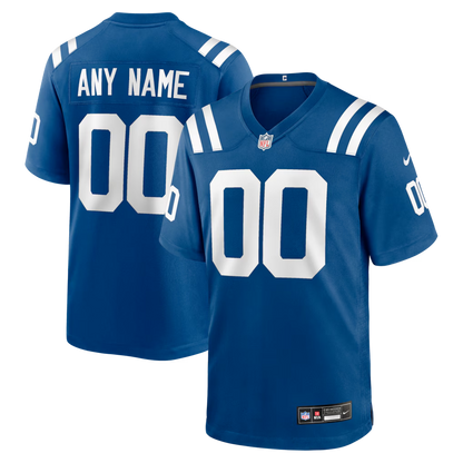 Custom Indianapolis Colts Royal Game Jersey