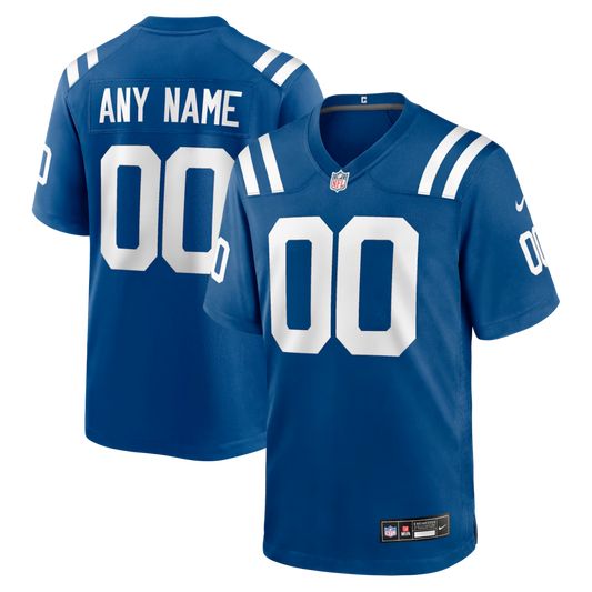 Custom Indianapolis Colts Royal Game Jersey