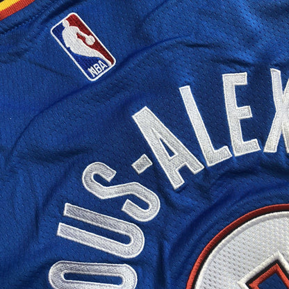 Oklahoma City Thunder Shai Gilgeous-Alexander #2 blue Throwback Jersey - Dense Embroidery