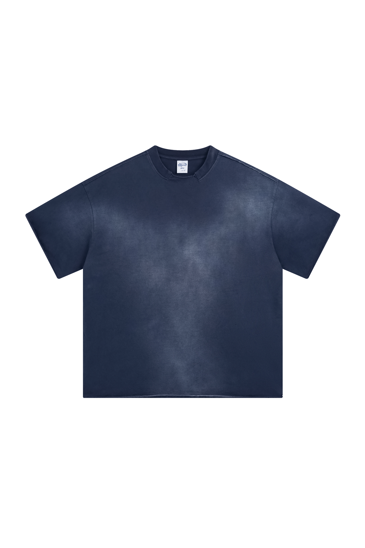 305GSM Gradient Spray Washed Distressed Tee