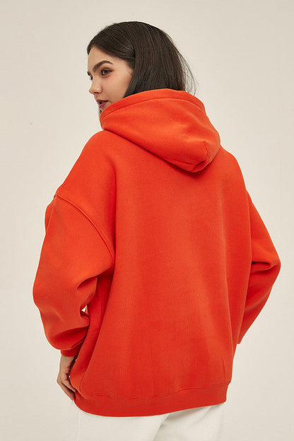 350GSM Fleece Solid Color Hoodie