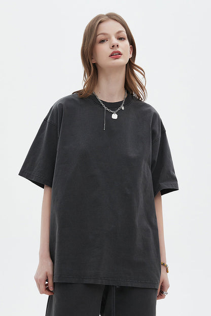 250GSM Pigment Dyed Washed Tee