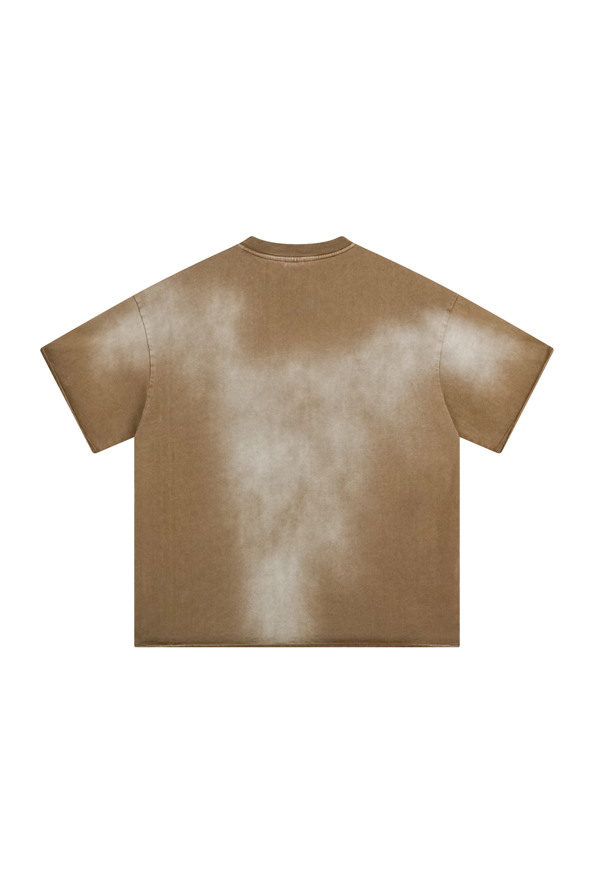 305GSM Gradient Spray Washed Distressed Tee