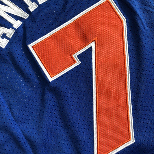 New York Knicks Carmelo Anthony #7 blue Throwback Jersey - Dense Embroidery