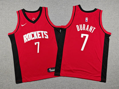 Youth Kevin Durant Houston Rockets #7  Embroidered  Jersey
