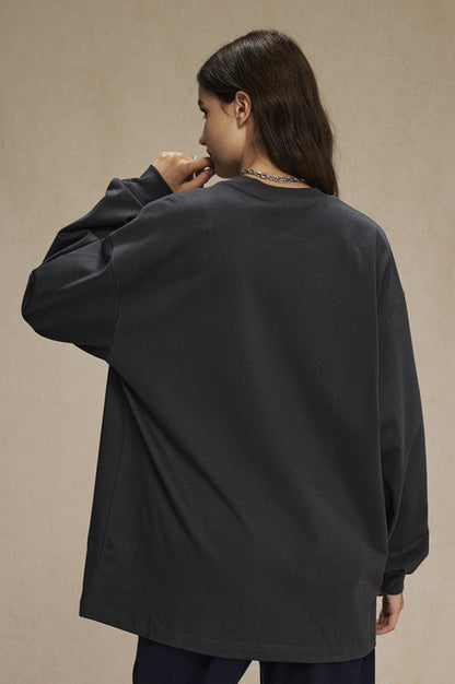 385GSM Oversized Long Sleeve Crew
