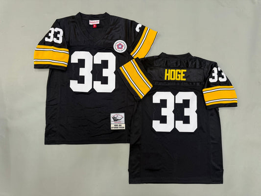 Mens Merril Hoge#33 black Pittsburgh Steelers Vintage Throwback Jersey