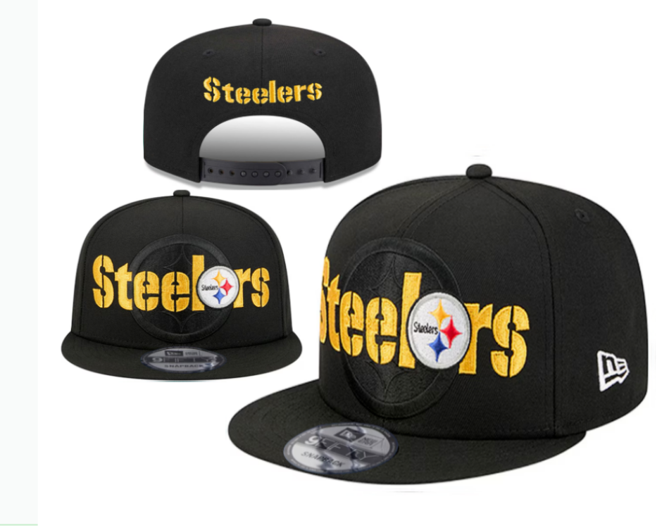 Pittsburgh Steelers Black Snapback Cap