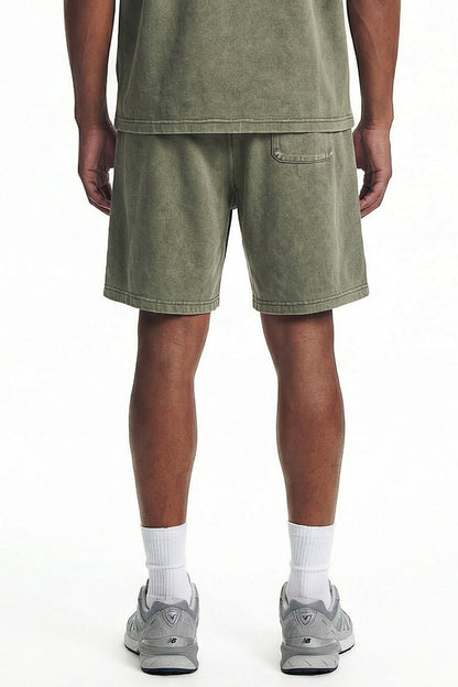 305GSM Splicing Washed Shorts