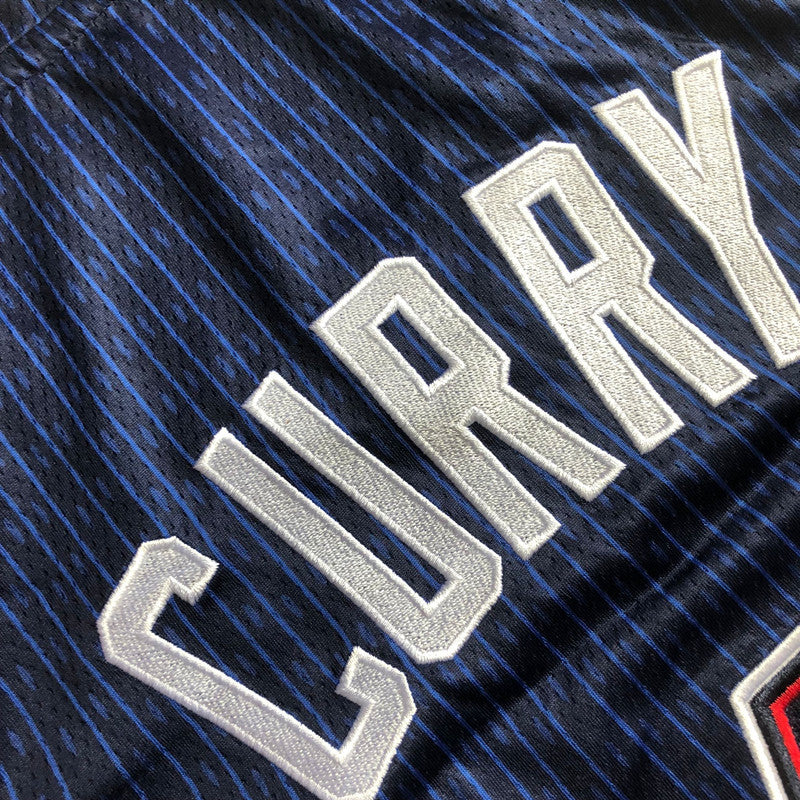 USA Basketball Team Stephen Curry #4 blue Throwback Jersey -  Dense Embroidery