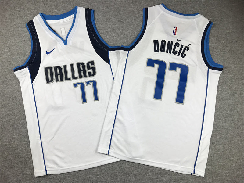 Youth Luka Don?i? Dallas Mavericks #77 Embroidered  Jersey