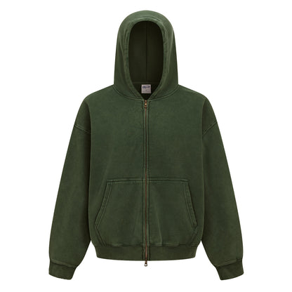 370GSM Pigment Dyed Fleece Boxy Hoodie